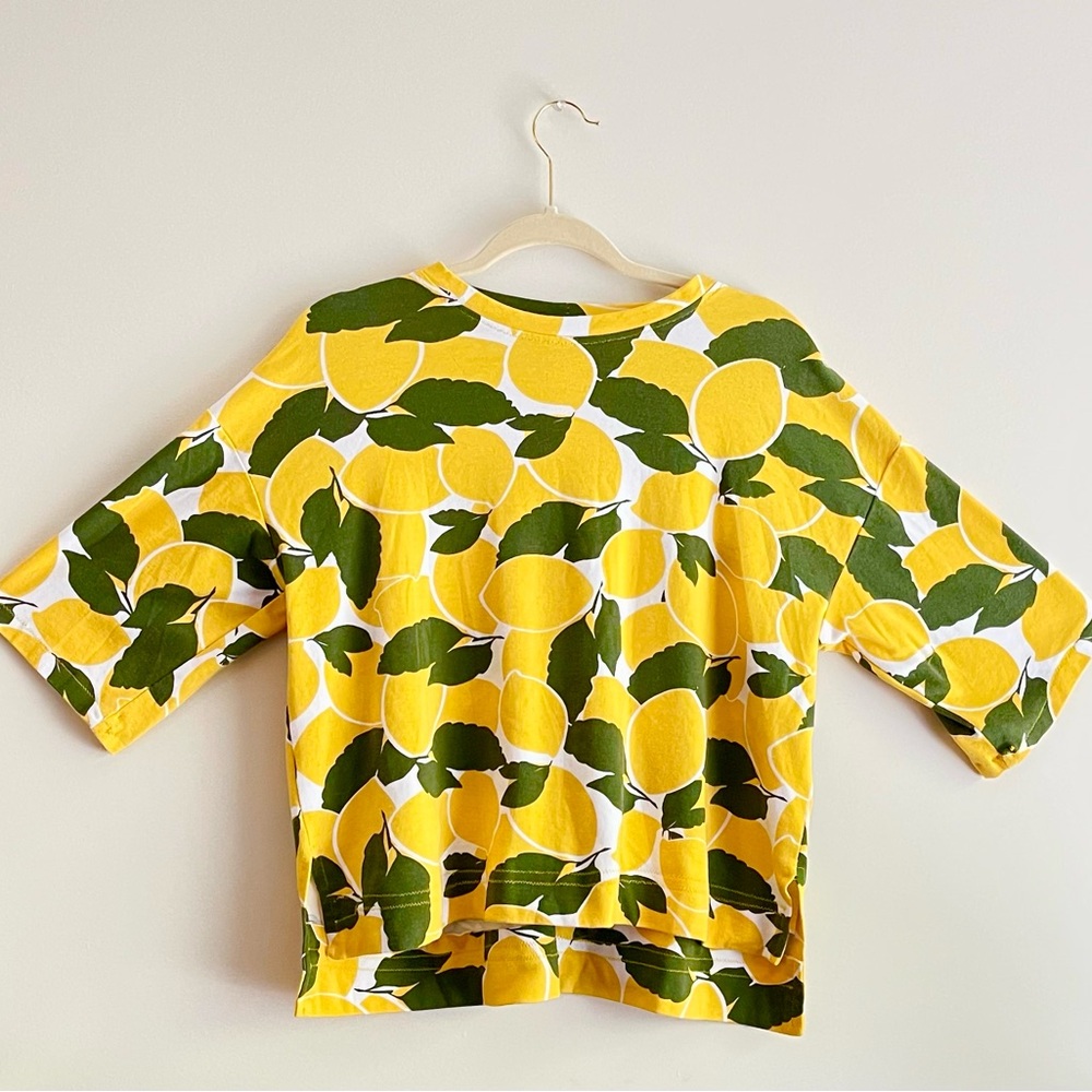 Lemon Print Shirt - Yellow and Green